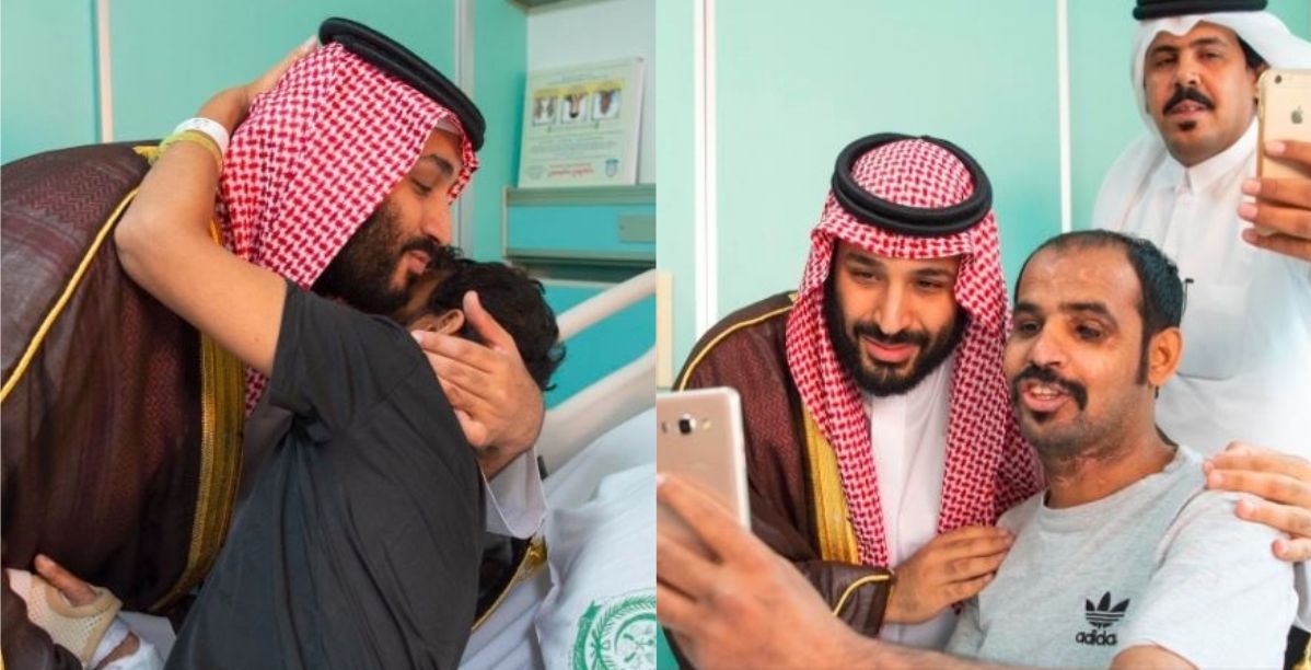 بن سلمان مع الجنود