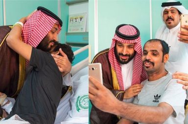 بن سلمان مع الجنود