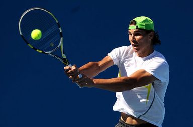 نادال في تمارينه