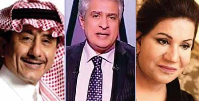 سعاد عبدالله ووائل الأبراشي وناصر القصبي (القبس)
