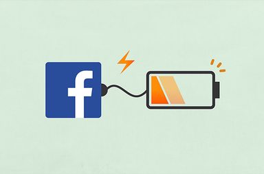 استهلاك فيس بوك للبطارية