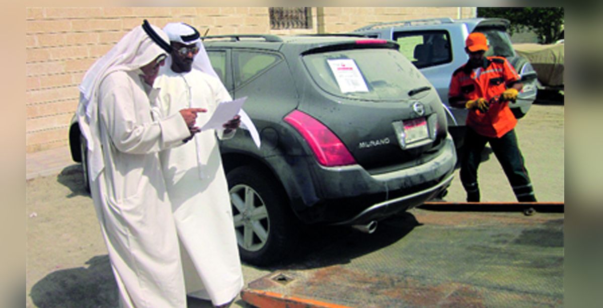ابو ظبي تصادر السيارات المتسخة