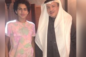 الفنان طلال سلامة ونجله أحمد