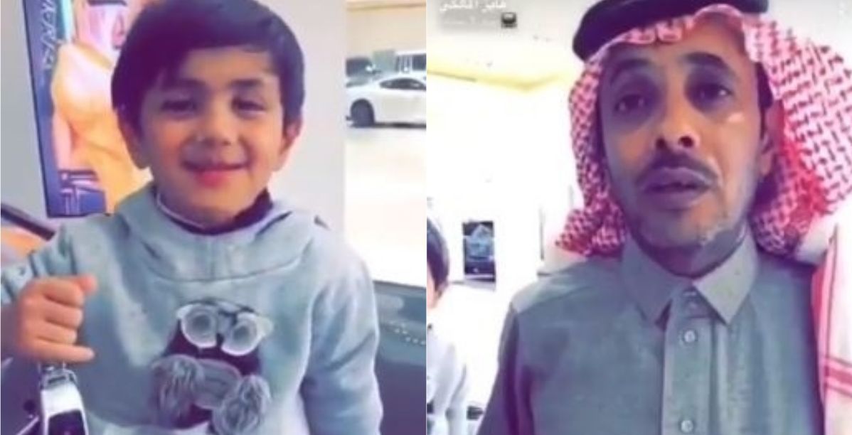 الطفل عبدالله العطوي ووالده