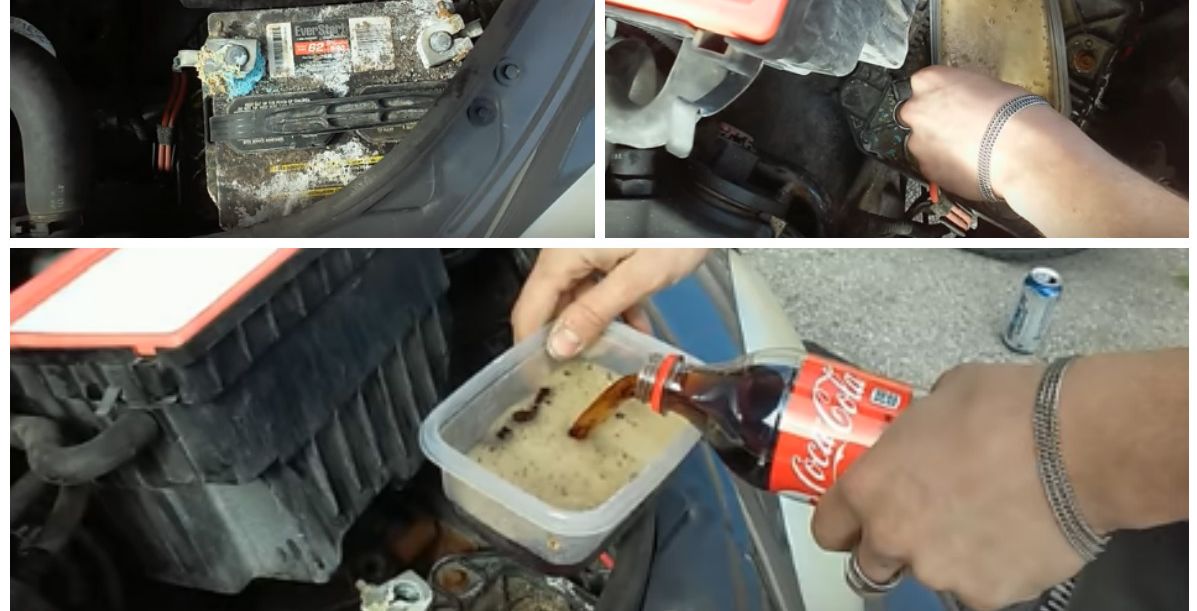 كيف تنظف المشروبات الغازية بطارية السيارة