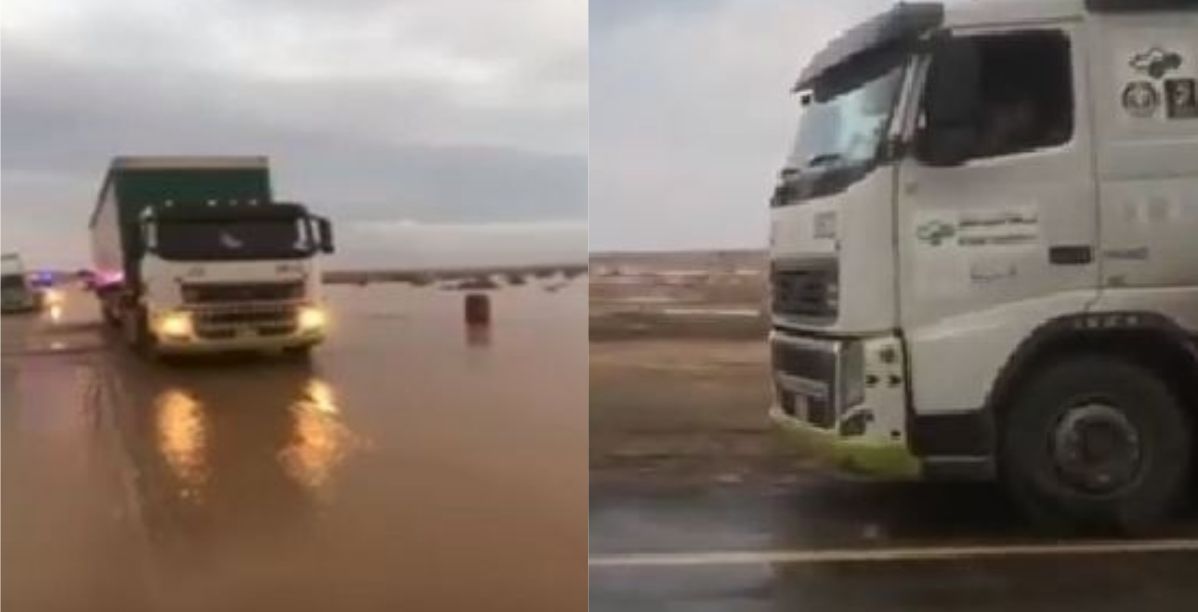 الشاحنة التي نجت من الكارثة