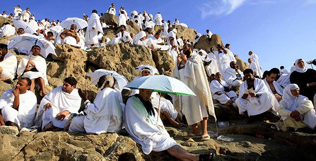 الحجاج في استراحة