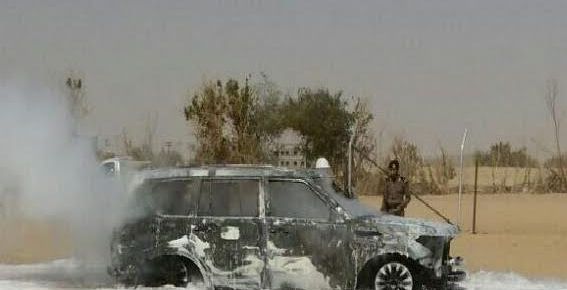 السيارة المحروقة