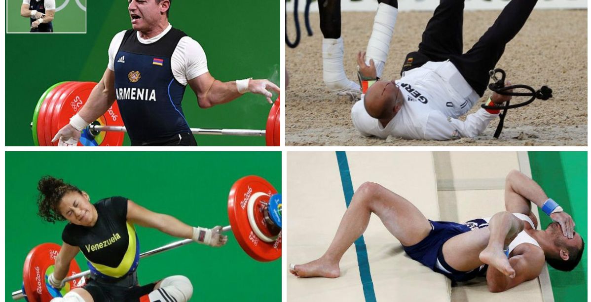 اقوى اصابات وحوداث في اولمبياد ريو 2016