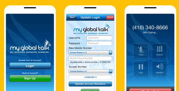 تطبيق global talk للإتصال المجاني