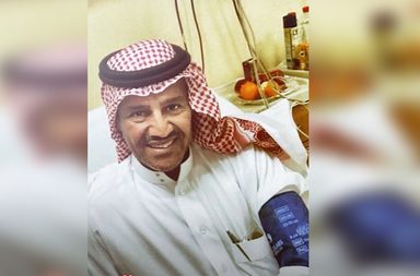 خالد عبد الرحمن في المستشفى
