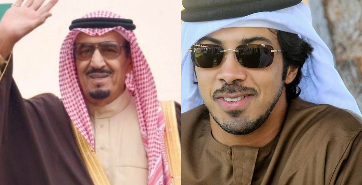 الملك سلمان والشيخ منصور