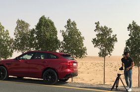 مزيون يختبر جاكوار اف بيس 2017 