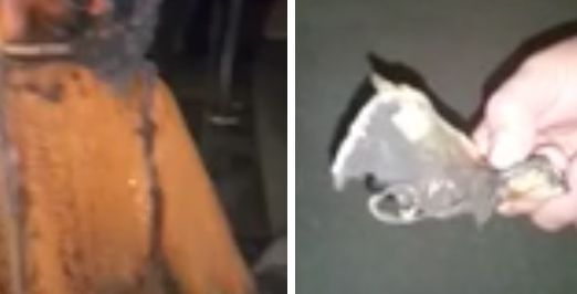 من آثار الحريق