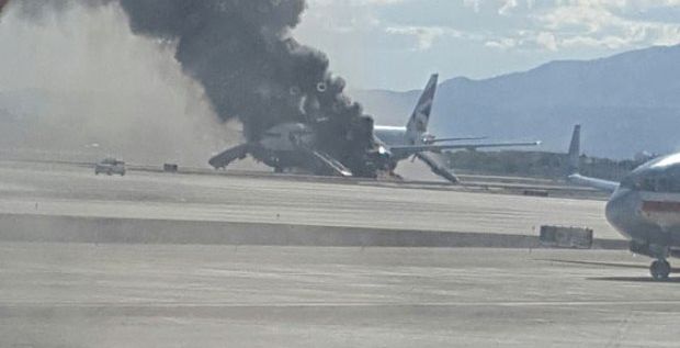 حادثة احتراق طائرة في لاس فيغاس