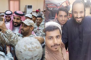 لحظات رائعة لولي العهد