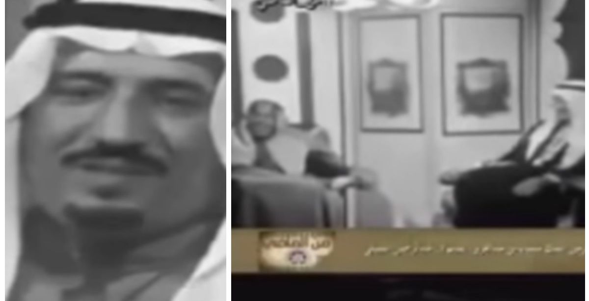 صورة لفيديو مقابلة قديمة مع الملك سلمان عندما كان امير للرياض