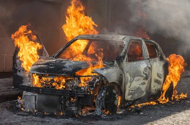 اشتعال السيارة