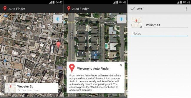تطبيق Auto finder 