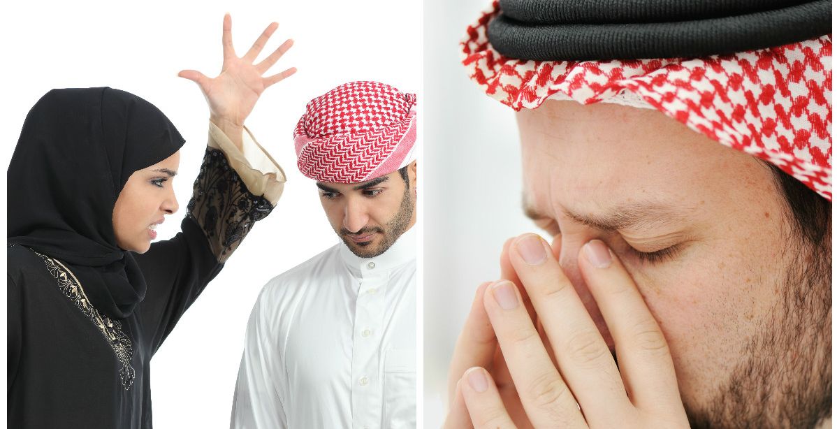 تعنيف الرجل! (Shutterstock)