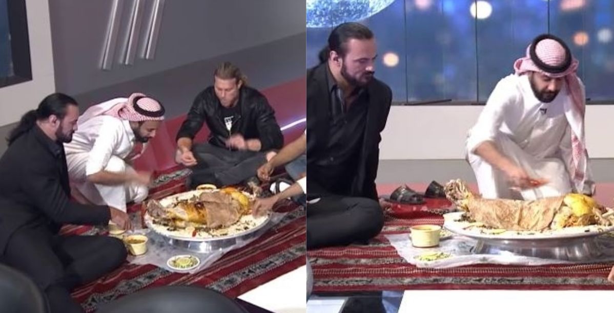 يأكلون الكبسة