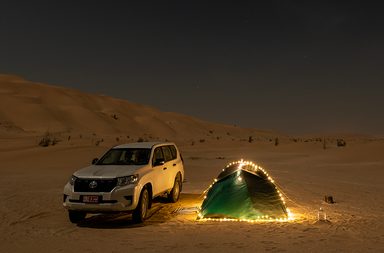 ادوات التخييم في الصحراء