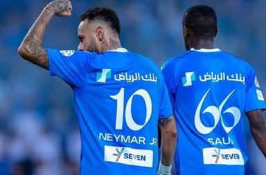 ردة فعل نيمار بعد فوز الهلال