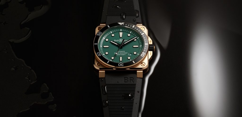 BR-03-92 Diver Black Green Bronze