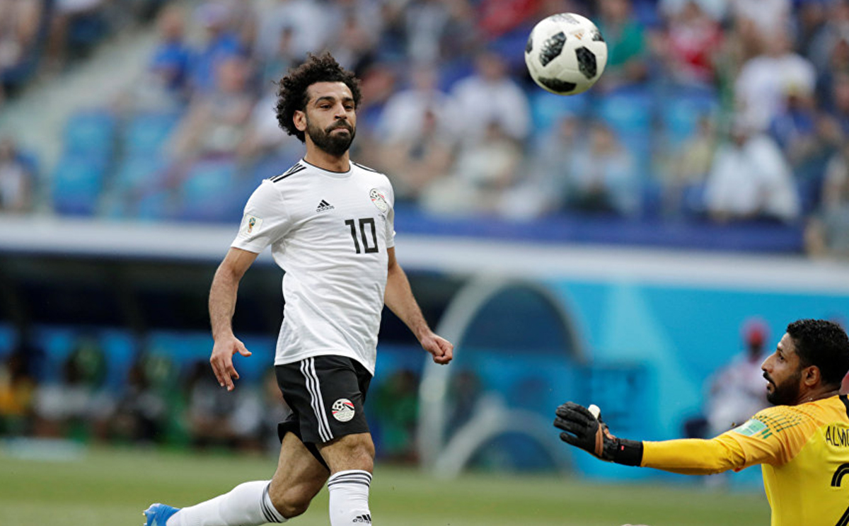صلاح أمام المنتخب السعودي