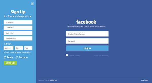 تصميم facebook flat الجديد