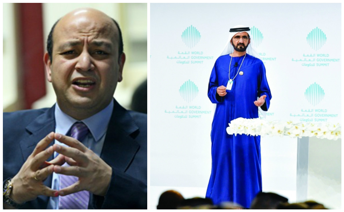 بن راشد وعمرو أديب