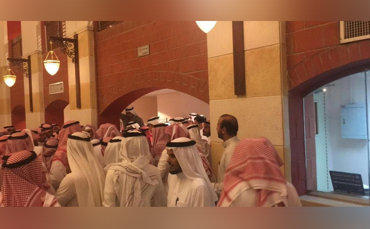 اعتصام موظفي الامانة في السعودية