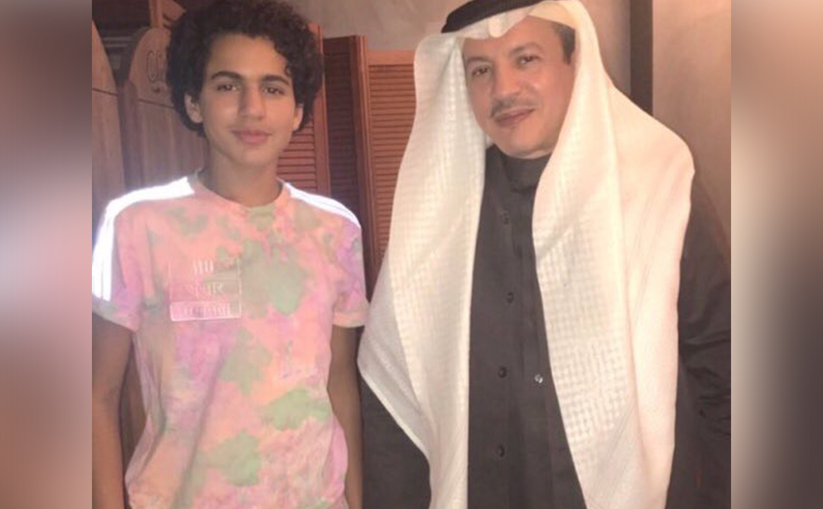 الفنان طلال سلامة ونجله أحمد
