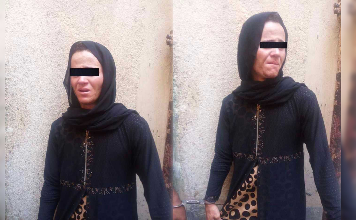 شاب مصري يتنكر بزي امرأة