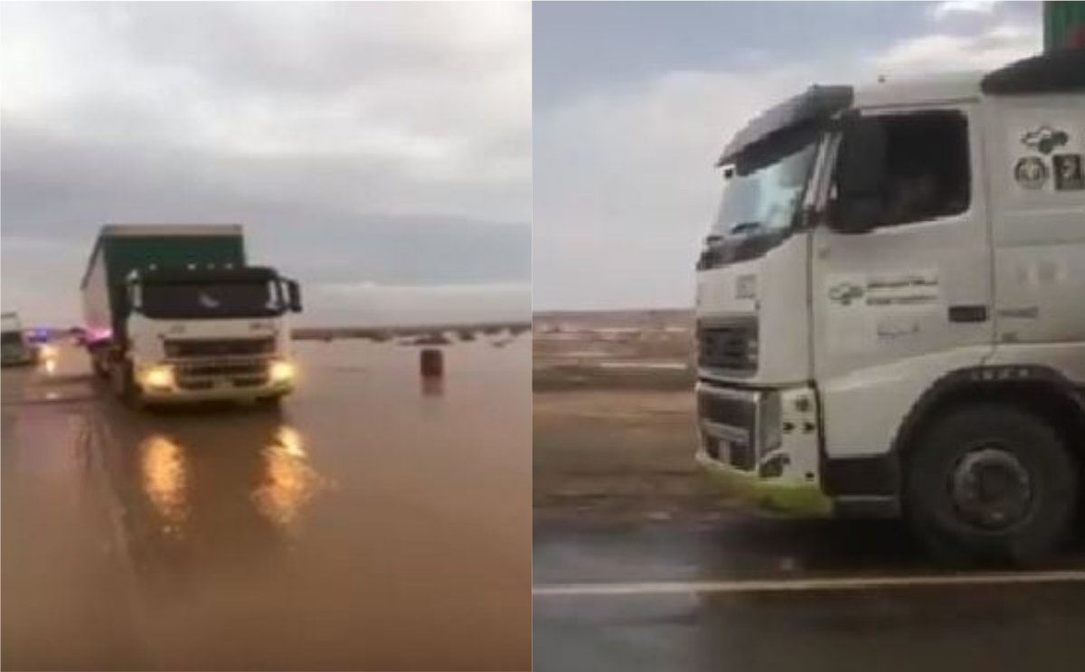 الشاحنة التي نجت من الكارثة