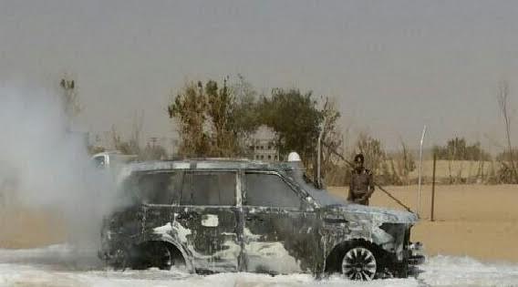 السيارة المحروقة