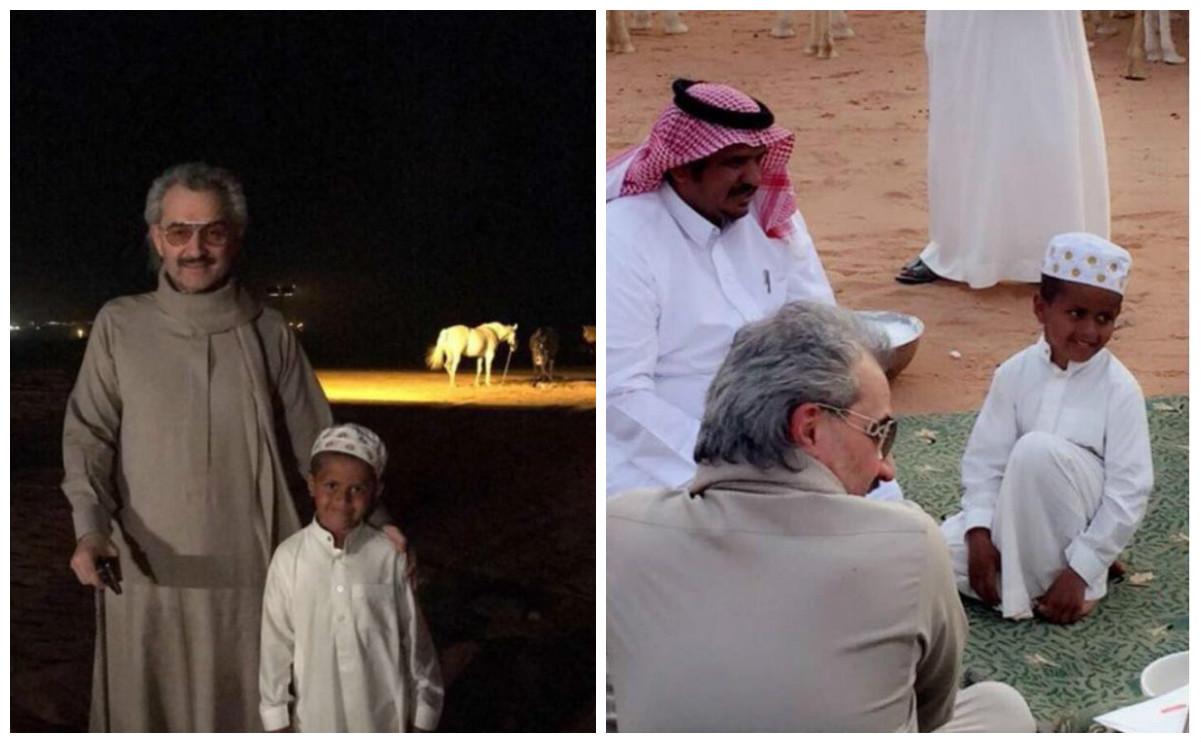 السحلي إلى جانب الوليد بن طلال