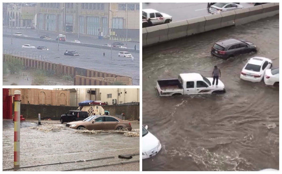امطار جده ترعب السعوديين