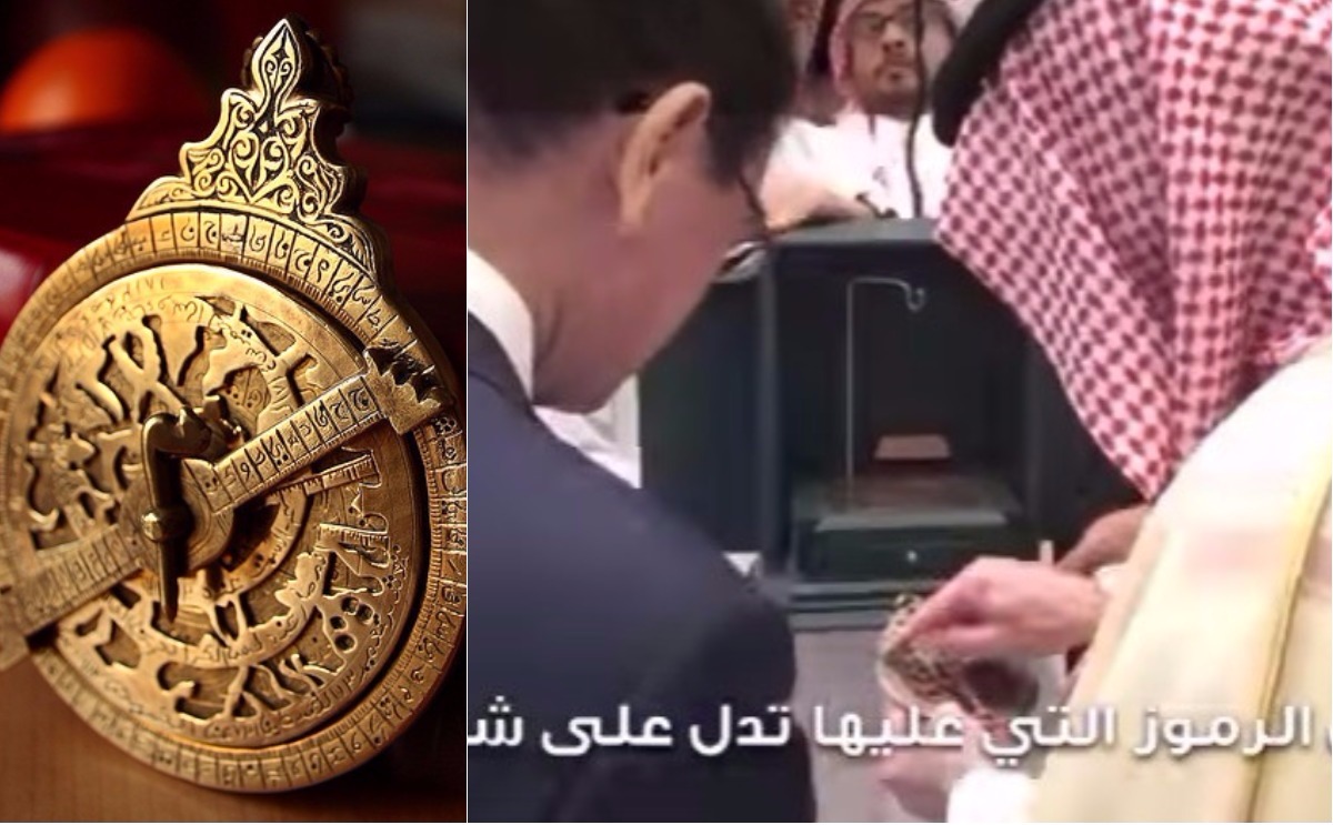 الجبير والوزير الياباني والأسطرلاب
