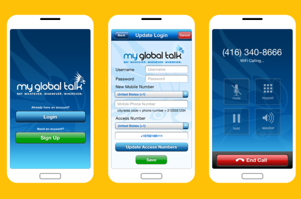 تطبيق global talk للإتصال المجاني