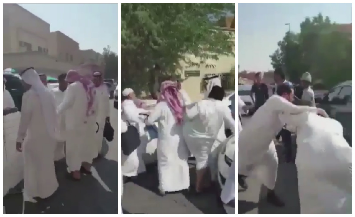 المشاجرة بين اساتذة جامعة طيبة