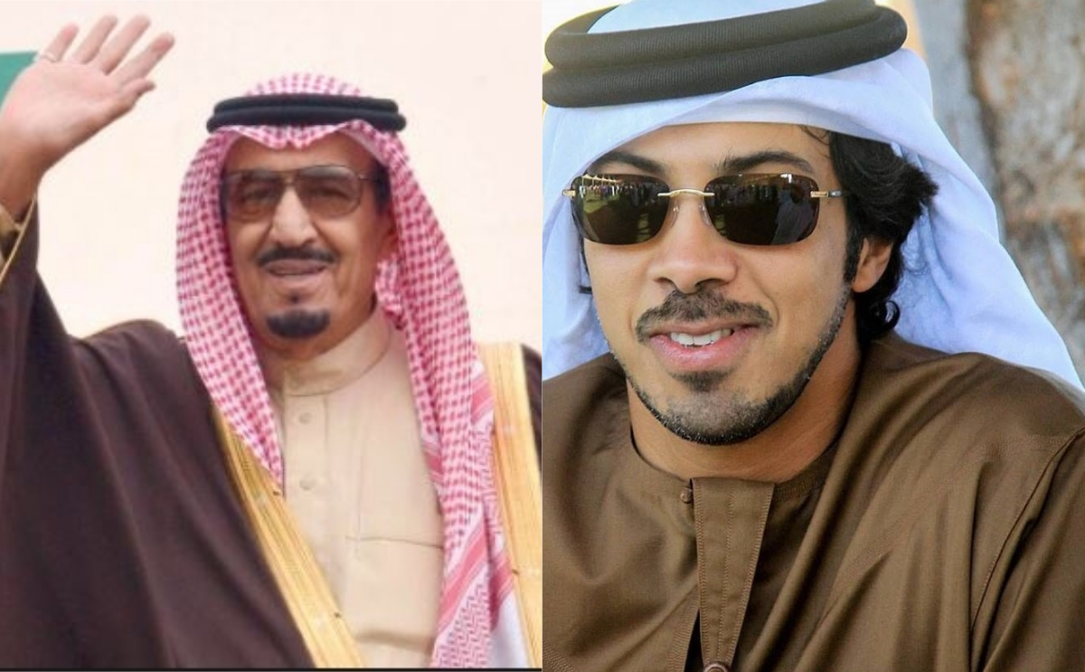 الملك سلمان والشيخ منصور