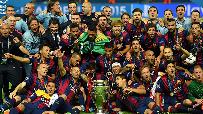 برشلونة يفوز بدوري ابطال اوروبا