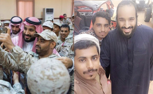لحظات رائعة لولي العهد