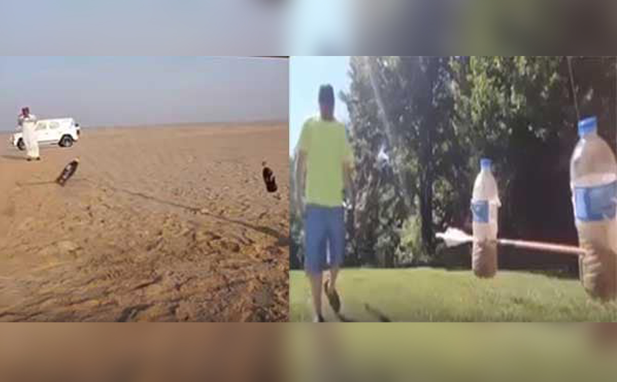 مهارة شاب سعودي في لعبة اصابة الهدف 