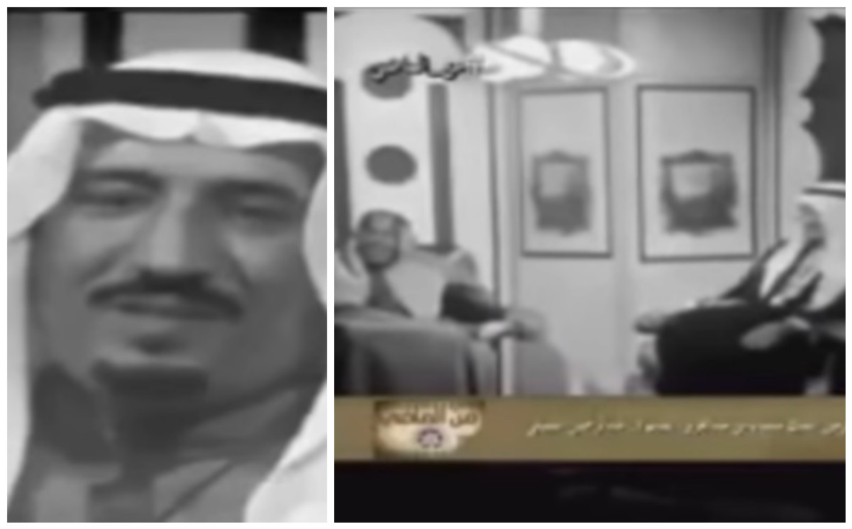 صورة لفيديو مقابلة قديمة مع الملك سلمان عندما كان امير للرياض