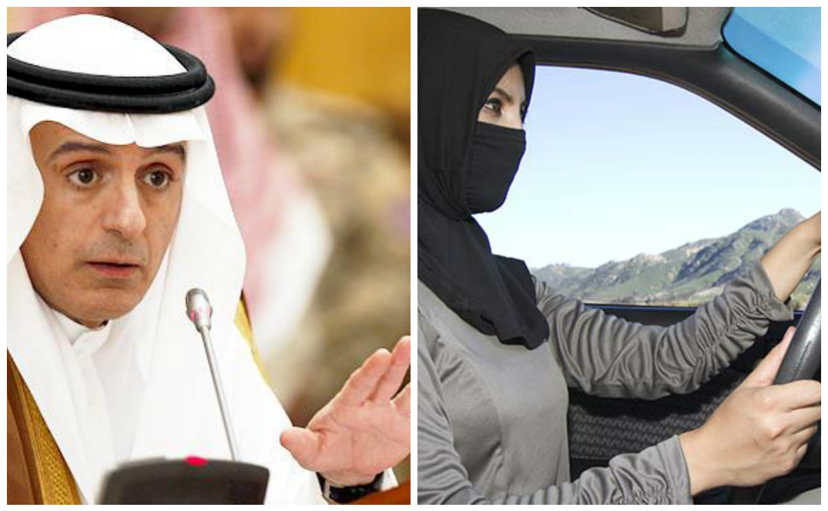 الجبير وقيادة المرأة للسيارة (مزيون)