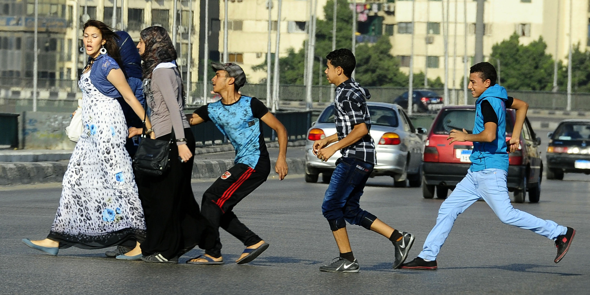 صورة أرشيفية عن حادثة تحرش في مصر