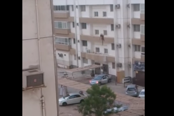 امراة تنتحر برمي نفسها من احد المجمعات السكنية في جدة