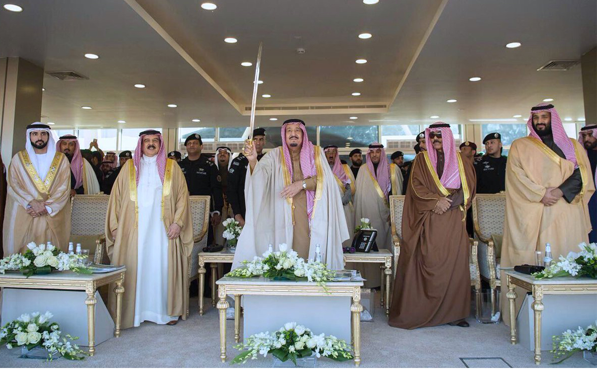 العاهل السعودي في مهرجان الابل 2018